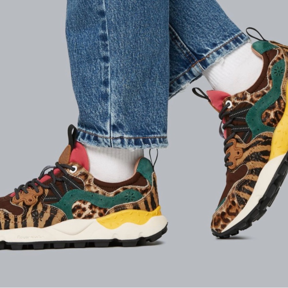 NWT Flower Mountain YAMANO 3 UNI Suede and Technical Fabric Sneakers - Picture 5 of 16